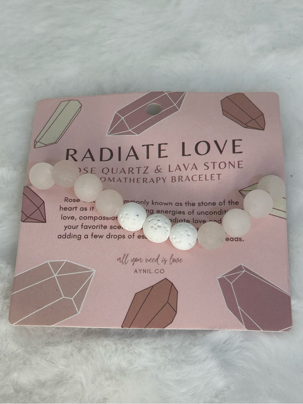 AYNIL RADIATE LOVE AROMATHERAPY BRACELET